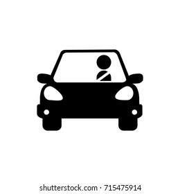 car icon with driver