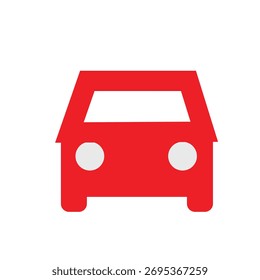 é um ícone de carro. design fácil e simples.