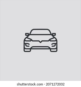 car icon editable vector flat