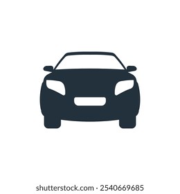 Car Icon editable vector, isolated white background. This vector illustration is perfect for your creative design.
