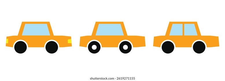 Car Icon editable vector, isolated white background