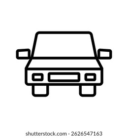 Car Icon editable vector, isolated white background