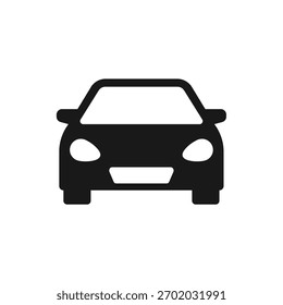 Automobil-Symbol, editierbarer Vektor, einzeln weißer Hintergrund