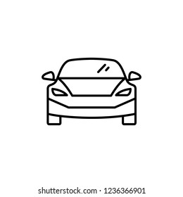 Car icon. Editable vector stroke 64x64 Pixel. 