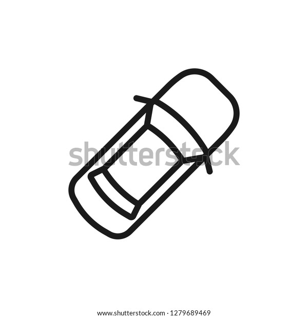 Car Icon Element Transport View Above Stock Vector (Royalty Free ...