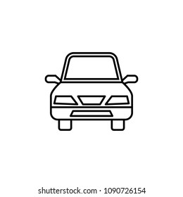 car icon. Element of travel icon for mobile concept and web apps. Thin line car icon can be used for web and mobile. Premium icon on white background