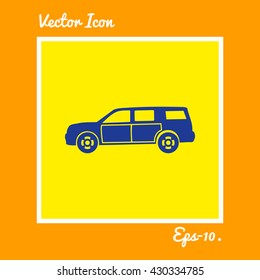 Car Icon. Eps-10.