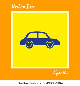 Car Icon. Eps-10.
