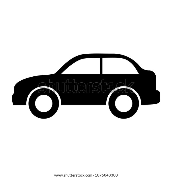 Car Icon Flat Automobile Symbol Your のベクター画像素材 ロイヤリティフリー