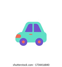 Auto-Icon flache Farbe Design. isoliert auf weißem Hintergrund