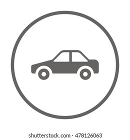 Car  icon. Flat design.