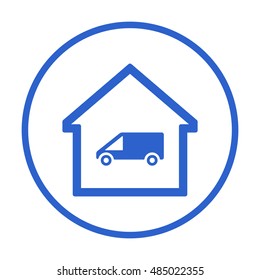Car  icon. Flat design.