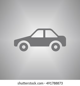 Car  icon. Flat design.