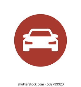 Car icon. Flat design.