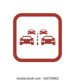 Car icon. Flat design.