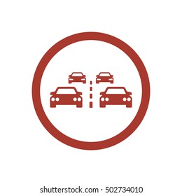 Car icon. Flat design.