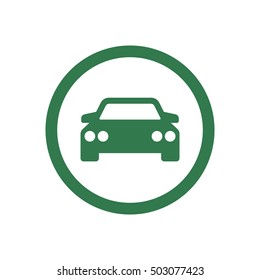 Car icon. Flat design.