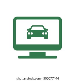 Car icon. Flat design.