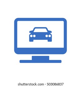 Car icon. Flat design.