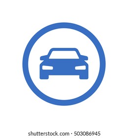 Car icon. Flat design.