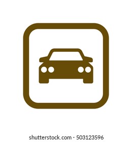 Car icon. Flat design.