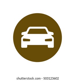 Car icon. Flat design.