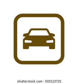 Car icon. Flat design.