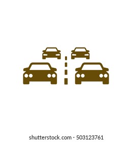 Car icon. Flat design.
