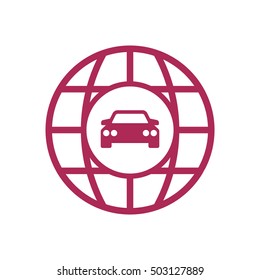 Car icon. Flat design.