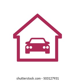 Car icon. Flat design.
