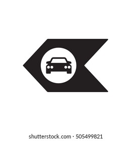 Car icon. Flat design.