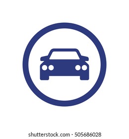 Car icon. Flat design.