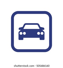 Car icon. Flat design.