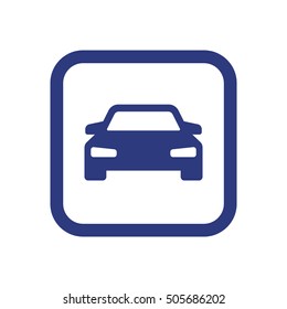 Car icon. Flat design.