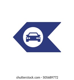 Car icon. Flat design.