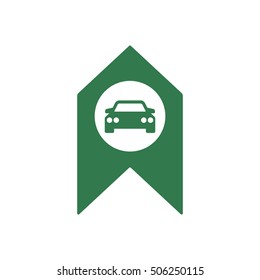 Car icon. Flat design.