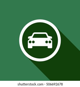 Car icon. Flat design.
