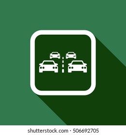 Car icon. Flat design.