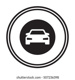 Car icon. Flat design.
