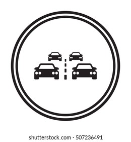 Car icon. Flat design.