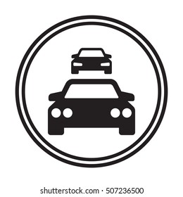 Car icon. Flat design.