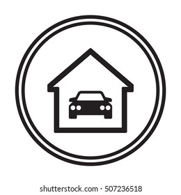 Car icon. Flat design.