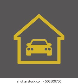 Car icon. Flat design.