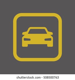 Car icon. Flat design.
