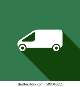 Car  icon. Flat design.