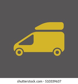Car  icon. Flat design.