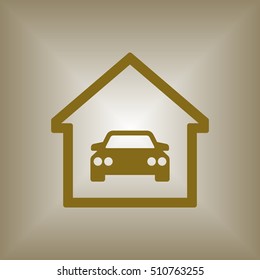 Car icon. Flat design.