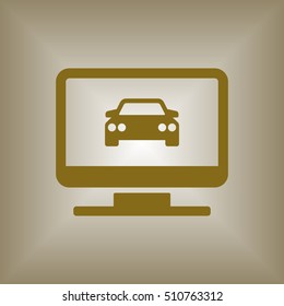 Car icon. Flat design.