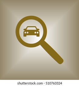 Car icon. Flat design.