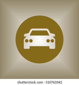 Car icon. Flat design.